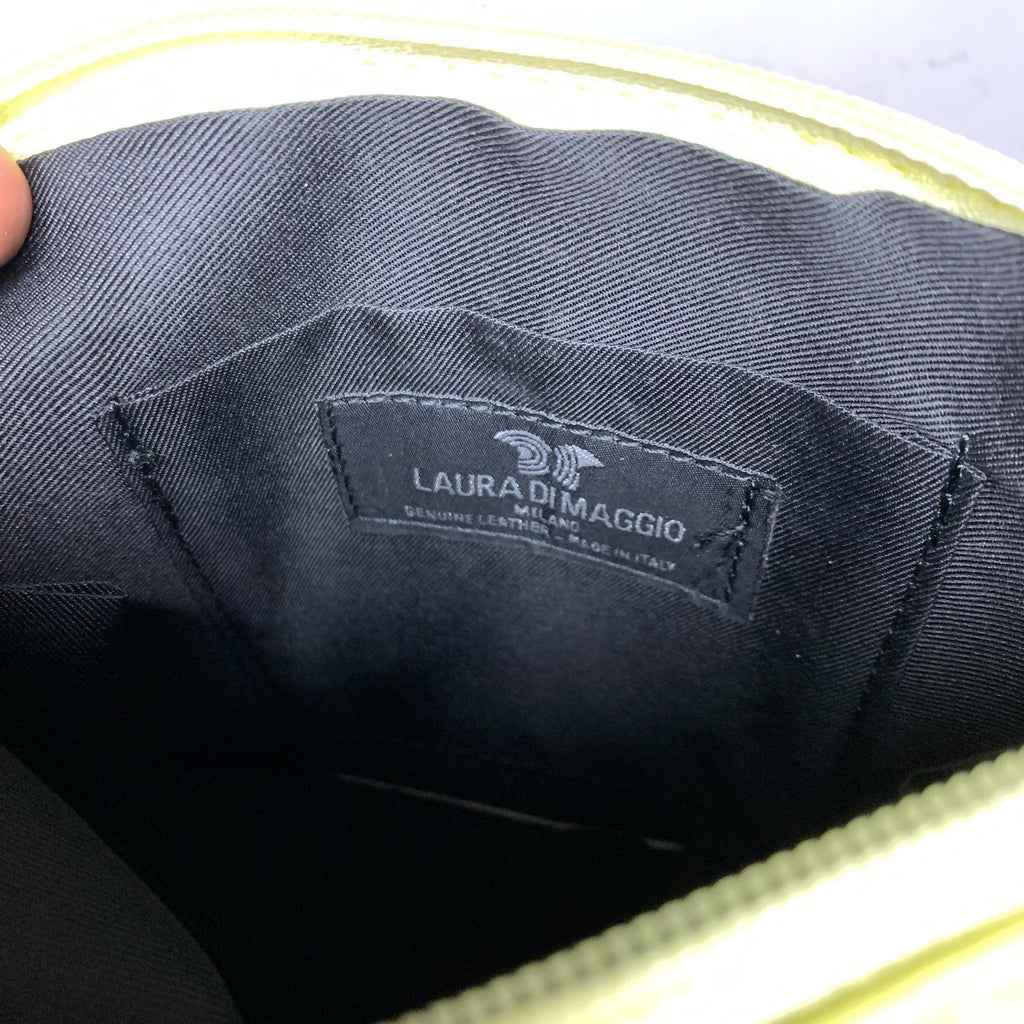 Laura di Maggio Handbag Purse in Bright Neon Yellow Adjustable Straps Women's Bags & Handbags by TheVoyageBird