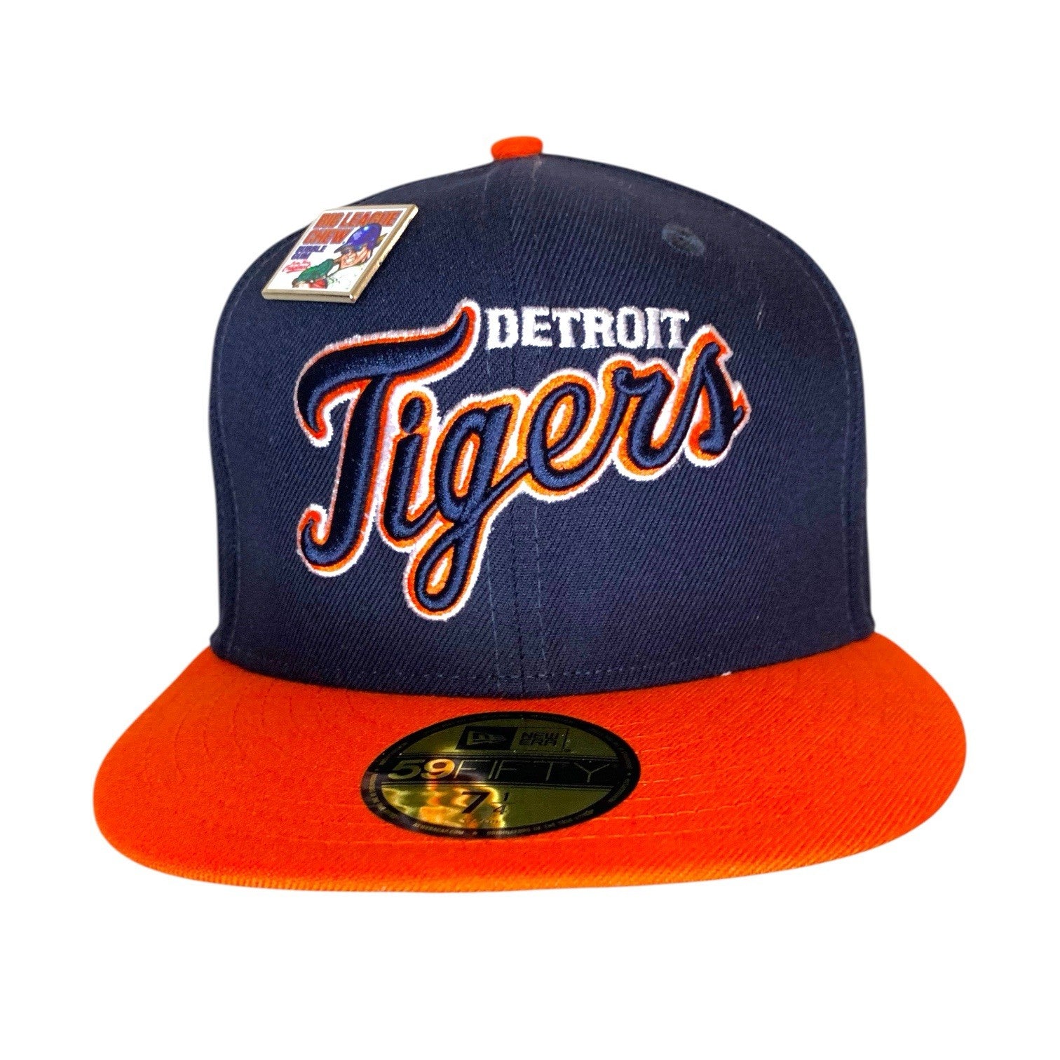 New Era 59Fifty Detroit Tigers Cap 7 1/4 – Big League Chew Patch & Pin – MLB Hats by TheVoyageBird