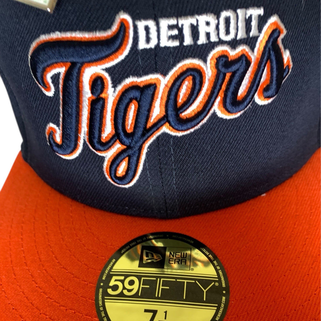 New Era 59Fifty Detroit Tigers Cap 7 1/4 – Big League Chew Patch & Pin – MLB Hats by TheVoyageBird