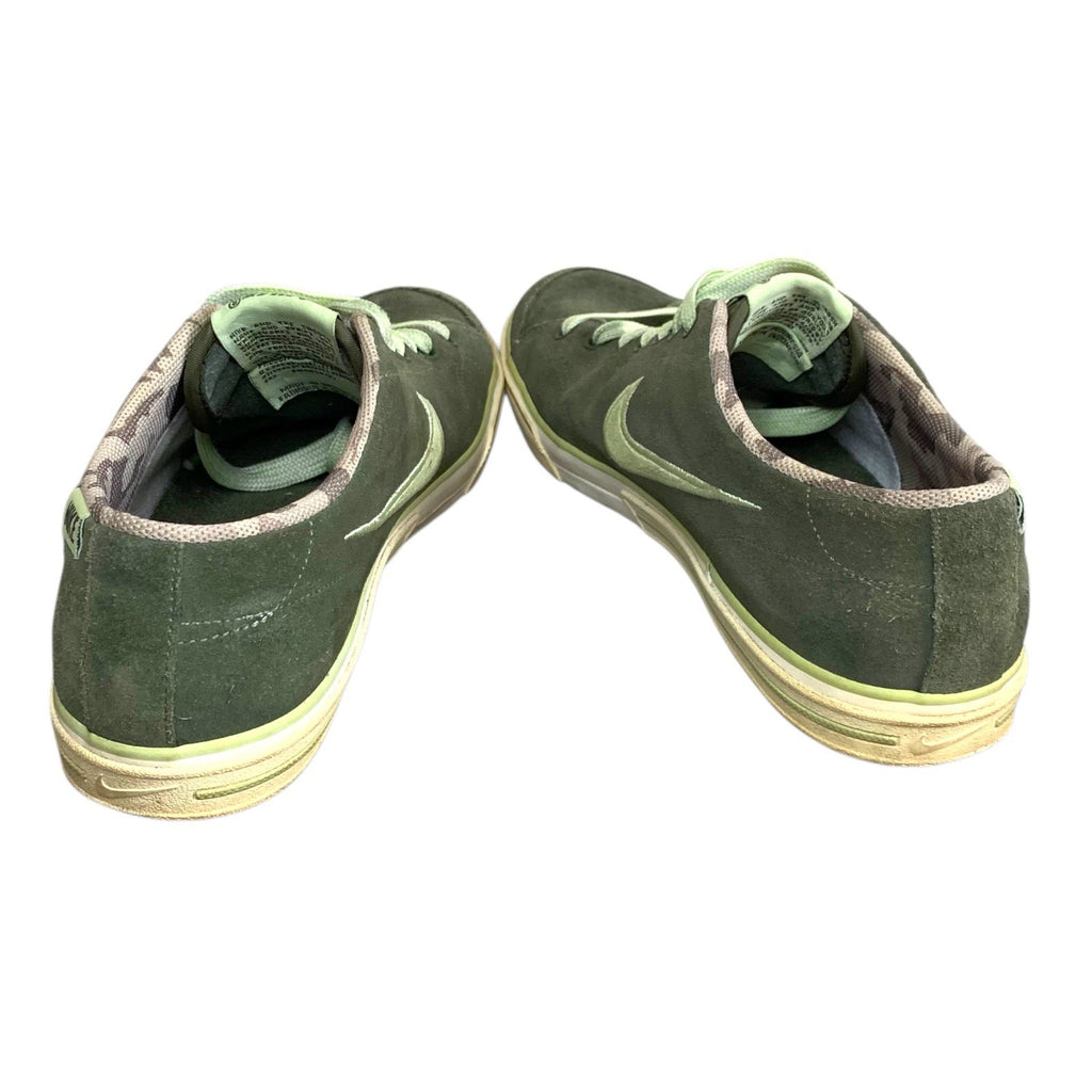 Nike Capri SI Suede Camo Trainers Women’s UK 4.5 Rare Lime Green Laces Khaki Trainers by TheVoyageBird