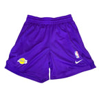 Nike LA Lakers Basketball Shorts Youth L 14-16 Yrs Purple Yellow NBA 160-170cm Activewear Shorts by TheVoyageBird