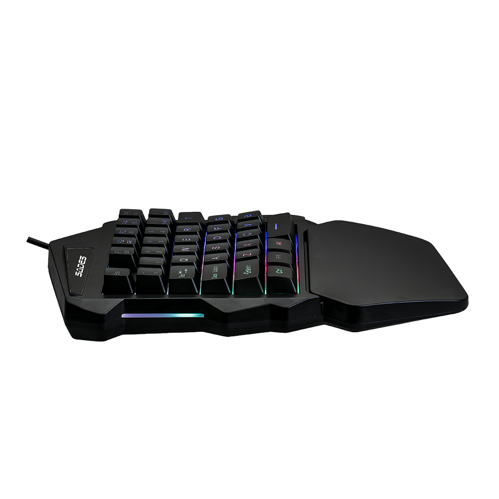 One Handed Gaming Keyboard Revolver Single Hand Anti Ghosting Keys - SADES TS36 Keyboards & Keypads by TheVoyageBird