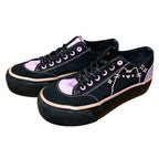 Pusheen Platform Canvas Shoes Trainers Sneakers Size 3 from EMP Flats by TheVoyageBird