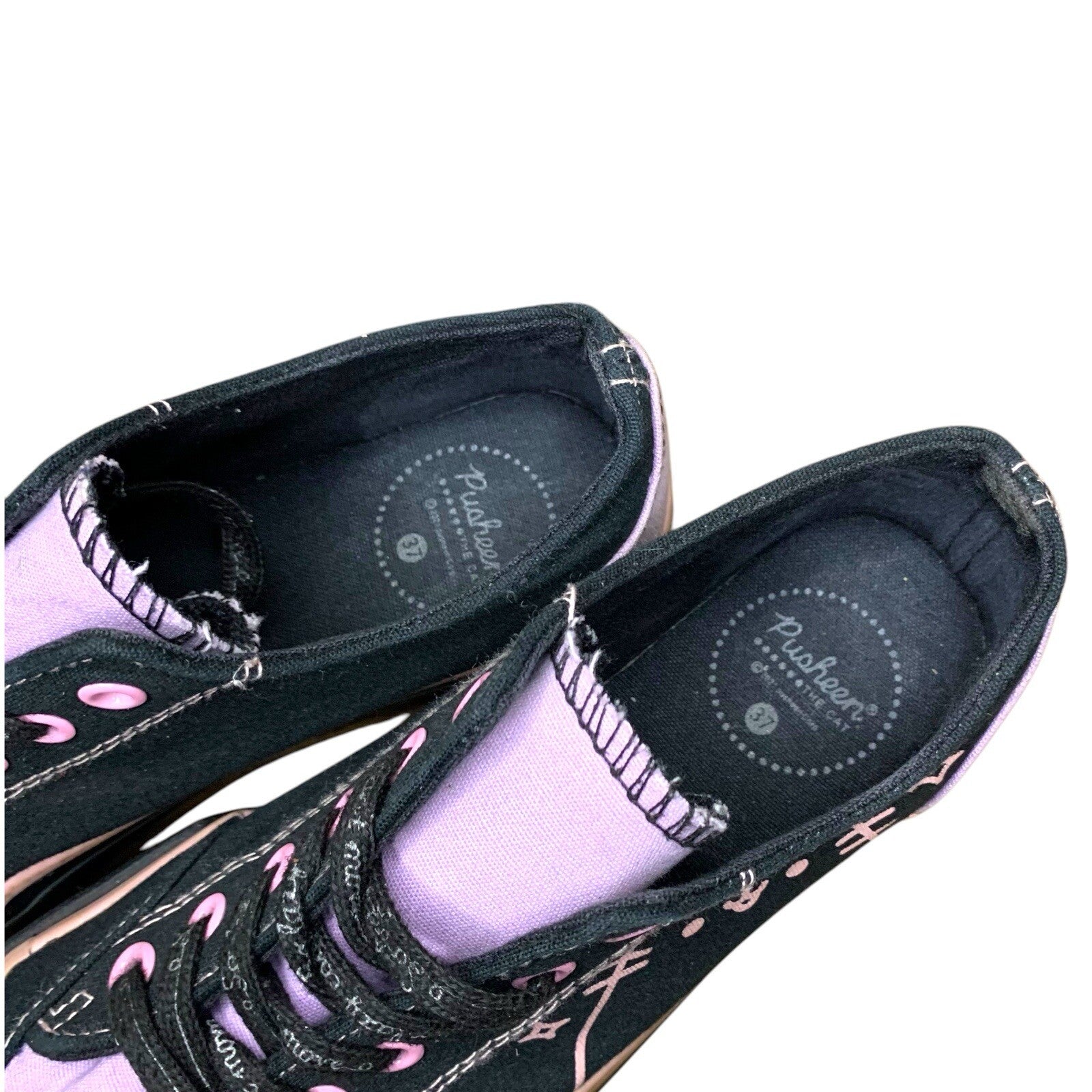 Pusheen Platform Canvas Shoes Trainers Sneakers Size 3 from EMP Flats by TheVoyageBird