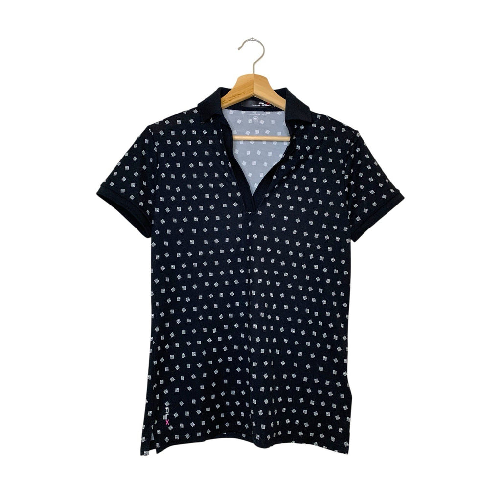 RLX Golf Ralph Lauren Women's Polo Shirt Size S - Stretch Printed Jersey Performance Top UK Tops & Shirts by TheVoyageBird