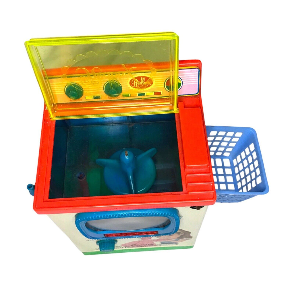 Retro Redbox Candy Home Washing Machine Tinplate Battery Operated Wind Up Washing Machine & Dryer Parts by TheVoyageBird