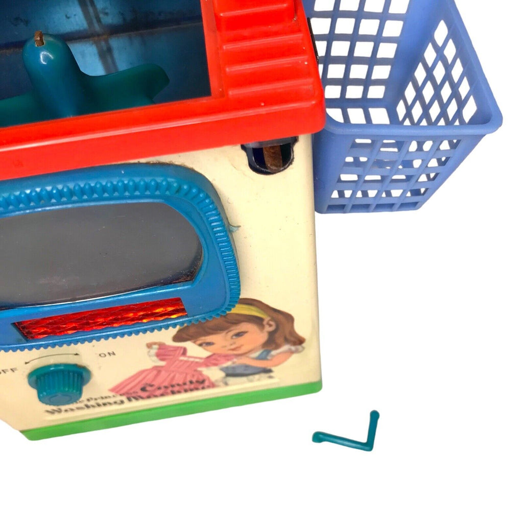 Retro Redbox Candy Home Washing Machine Tinplate Battery Operated Wind Up Washing Machine & Dryer Parts by TheVoyageBird