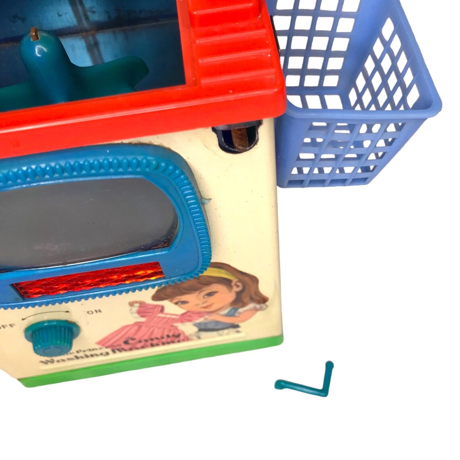 Retro Redbox Candy Home Washing Machine Tinplate Battery Operated Wind Up Washing Machine & Dryer Parts by TheVoyageBird