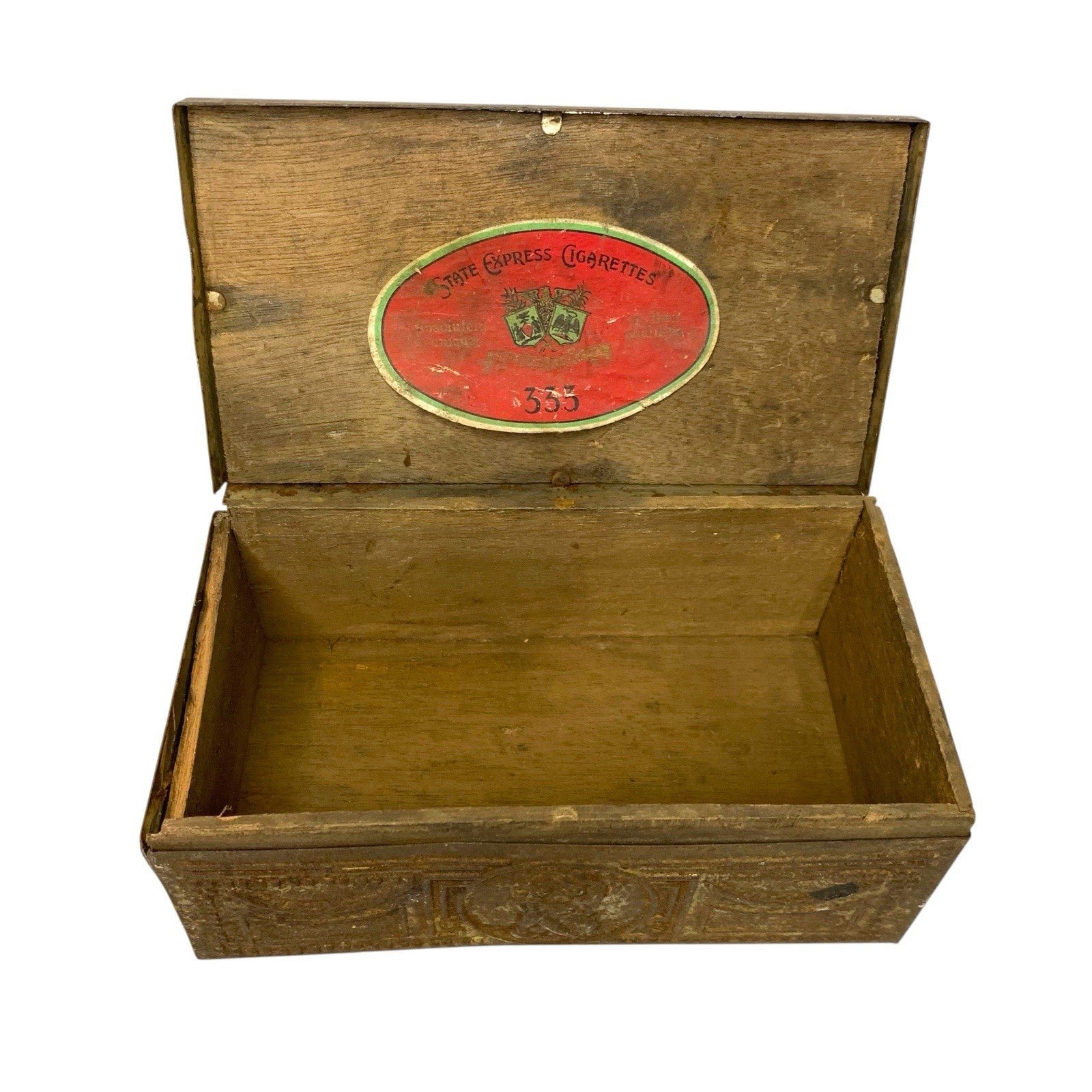 Set of 2 Vintage State Express Brass Cigarette Boxes – 333 Tobacco Storage Lot Cigar Boxes by TheVoyageBird