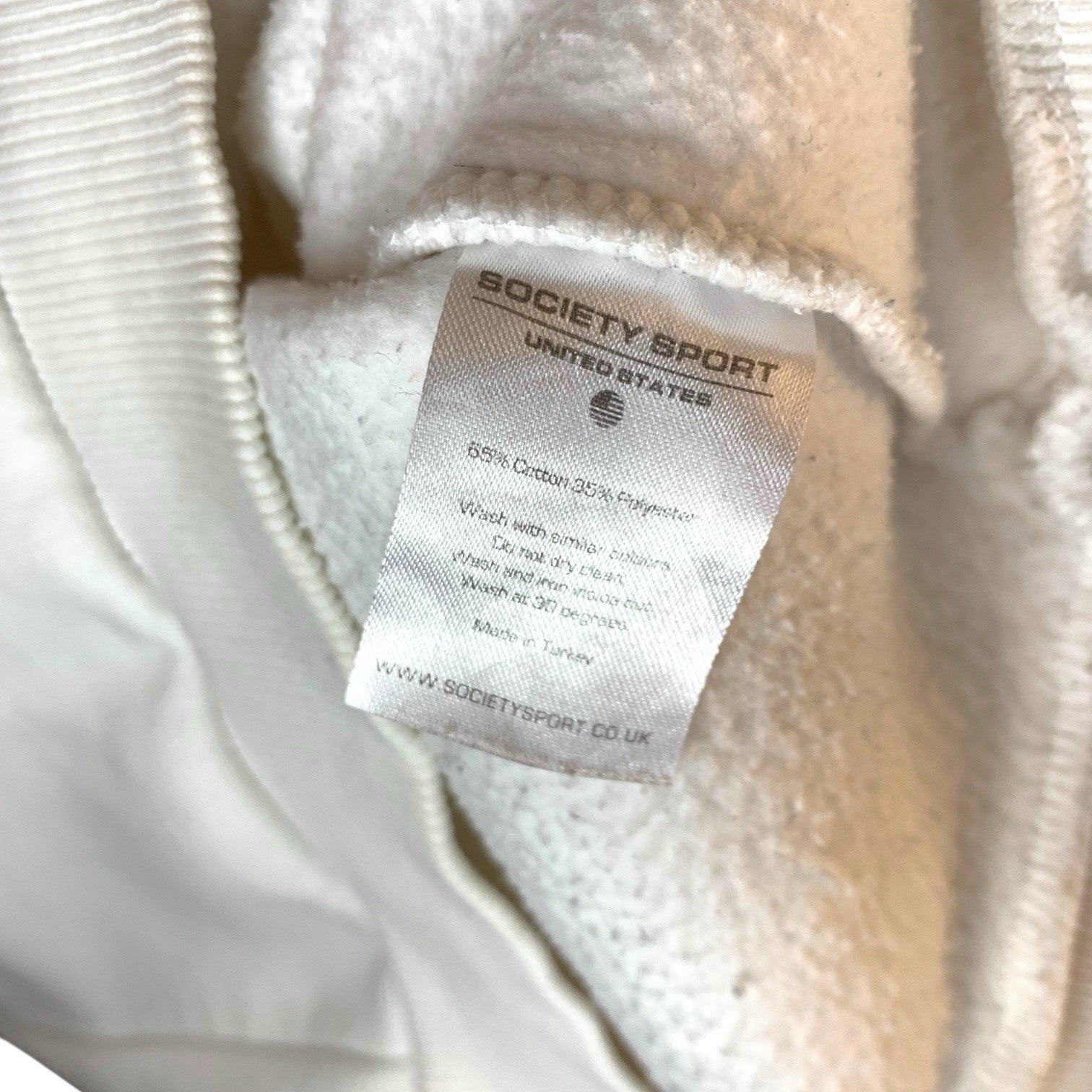 Society Sport USA White Jumper – Long Sleeve Pullover – Flags Print – Size S T-Shirts by TheVoyageBird