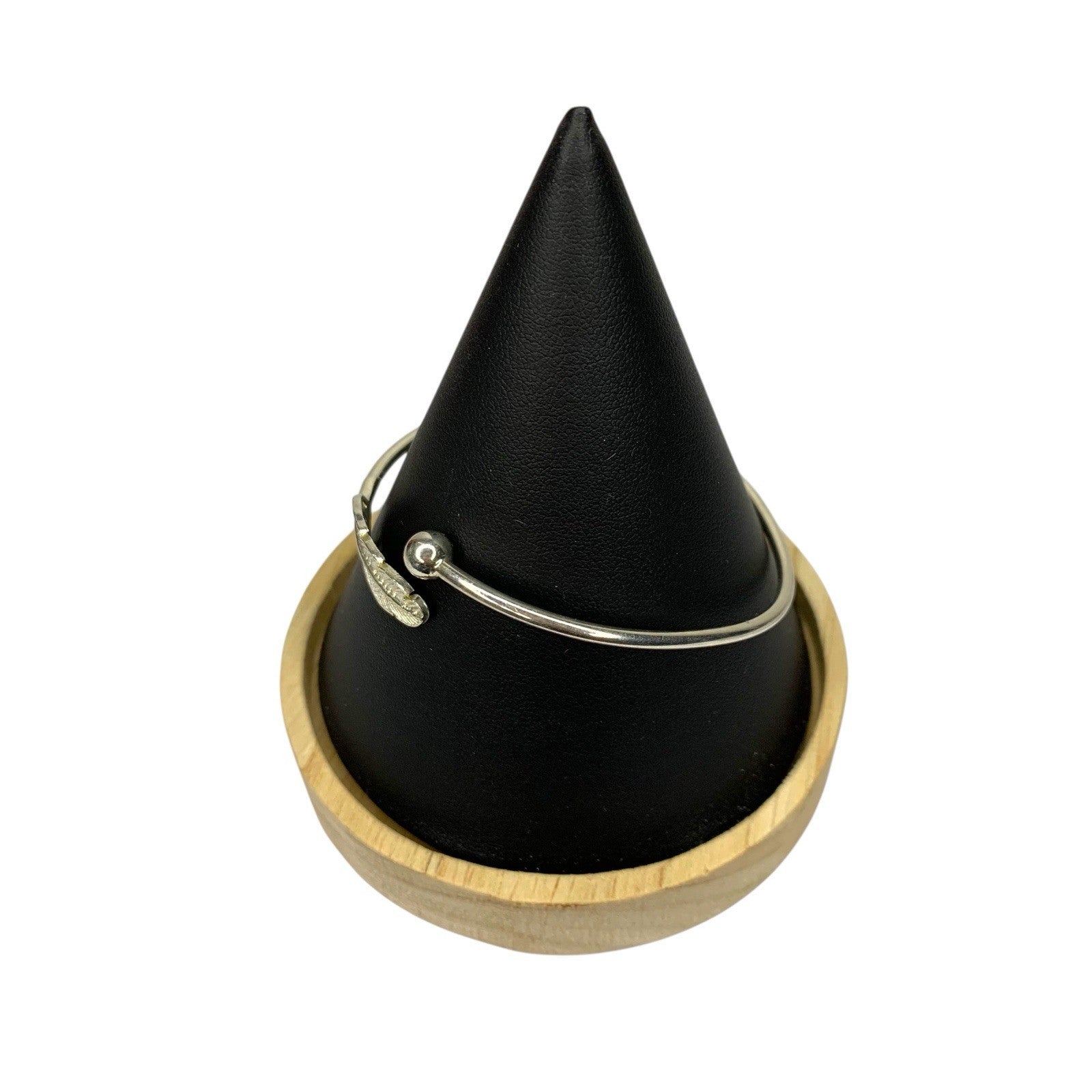 Sterling Silver 925 Feather Swirl Cuff Bangle Bracelet Bracelets by TheVoyageBird