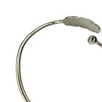 Sterling Silver 925 Feather Swirl Cuff Bangle Bracelet Bracelets by TheVoyageBird
