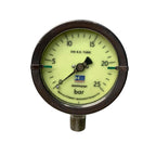 Stewart Buchanan Nitelite Pressure Gauge 25 Bar 316 Stainless Steel Tube Air Pressure Gauges by TheVoyageBird