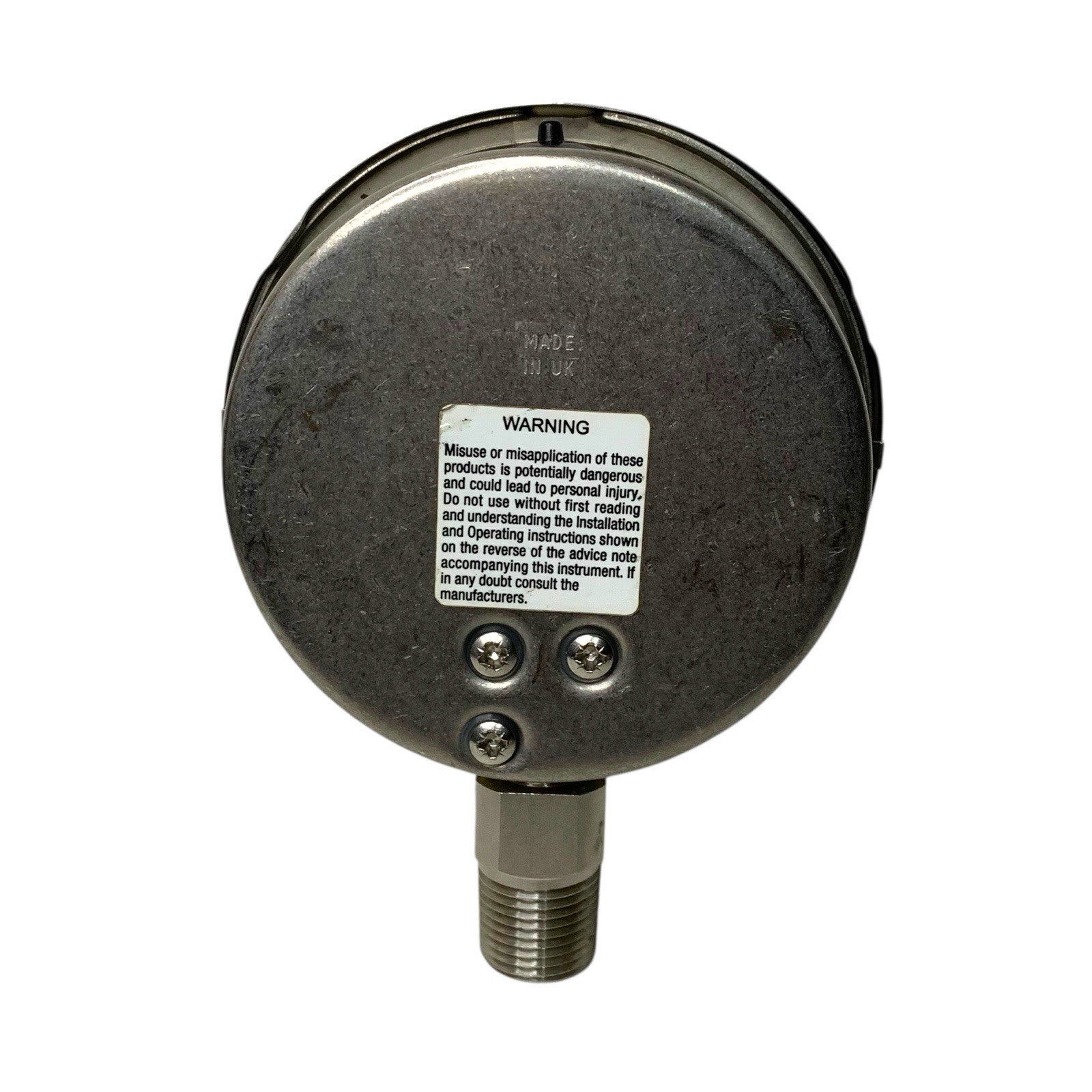 Stewart Buchanan Nitelite Pressure Gauge 25 Bar 316 Stainless Steel Tube Air Pressure Gauges by TheVoyageBird