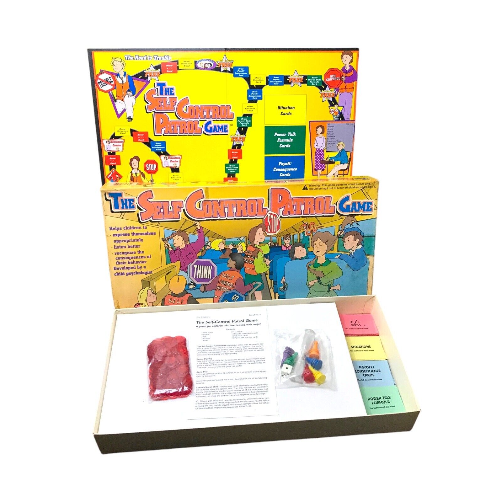 The Self Control Patrol Board Game Anger Management Complete 1996 Age 8-14 Modern Manufacture by TheVoyageBird