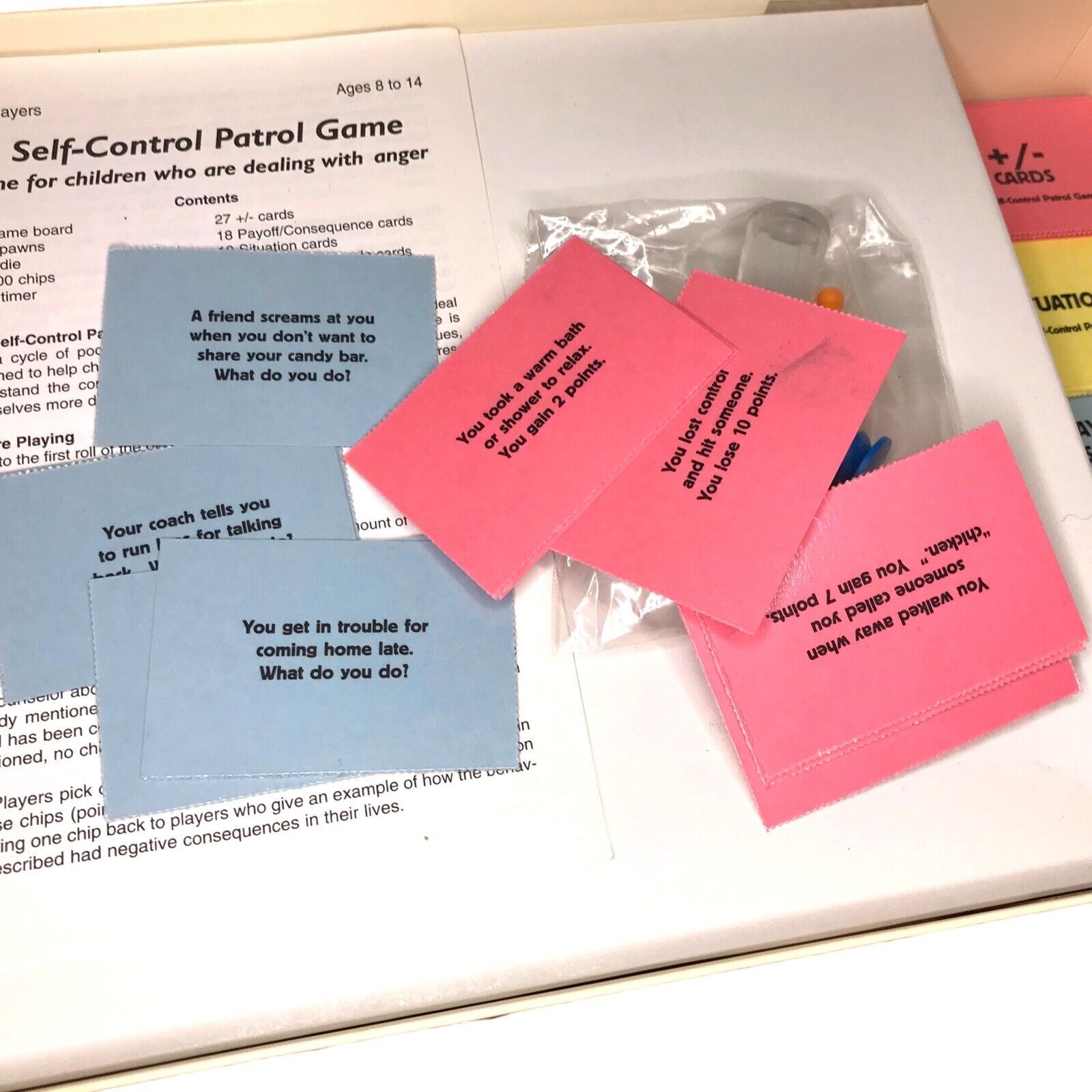 The Self Control Patrol Board Game Anger Management Complete 1996 Age 8-14 Modern Manufacture by TheVoyageBird