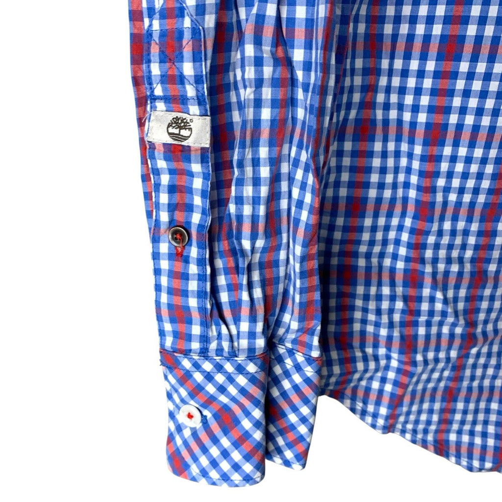 Timberland Earthkeepers Checked Shirt | Regular Fit | Blue Red White | Size XS Casual Shirts & Tops by TheVoyageBird