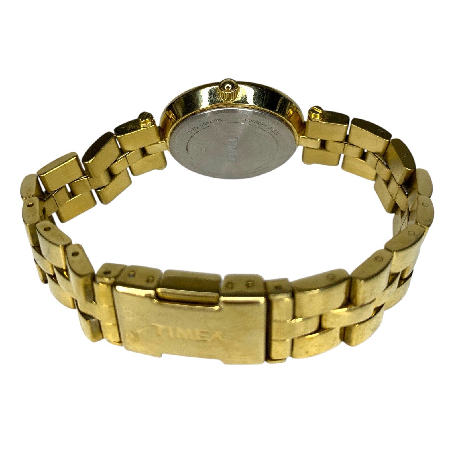 Timex Greenwich T2P548 Women’s Gold Tone Quartz Dress Wristwatch Vintage Style Wristwatches by TheVoyageBird