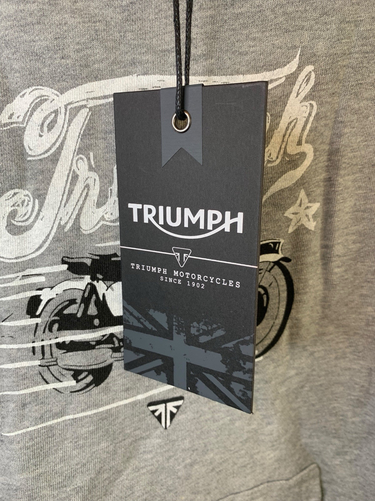 Triumph Motorcycles Boys Grey Hooded Jumper Hoodie Age 9-11 Years New with Tags Hoodies by TheVoyageBird