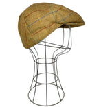 Tweedmill Cap British Made Size 7 Beige Plaid Tweed Adult Flat Cap Country Style Hats by TheVoyageBird