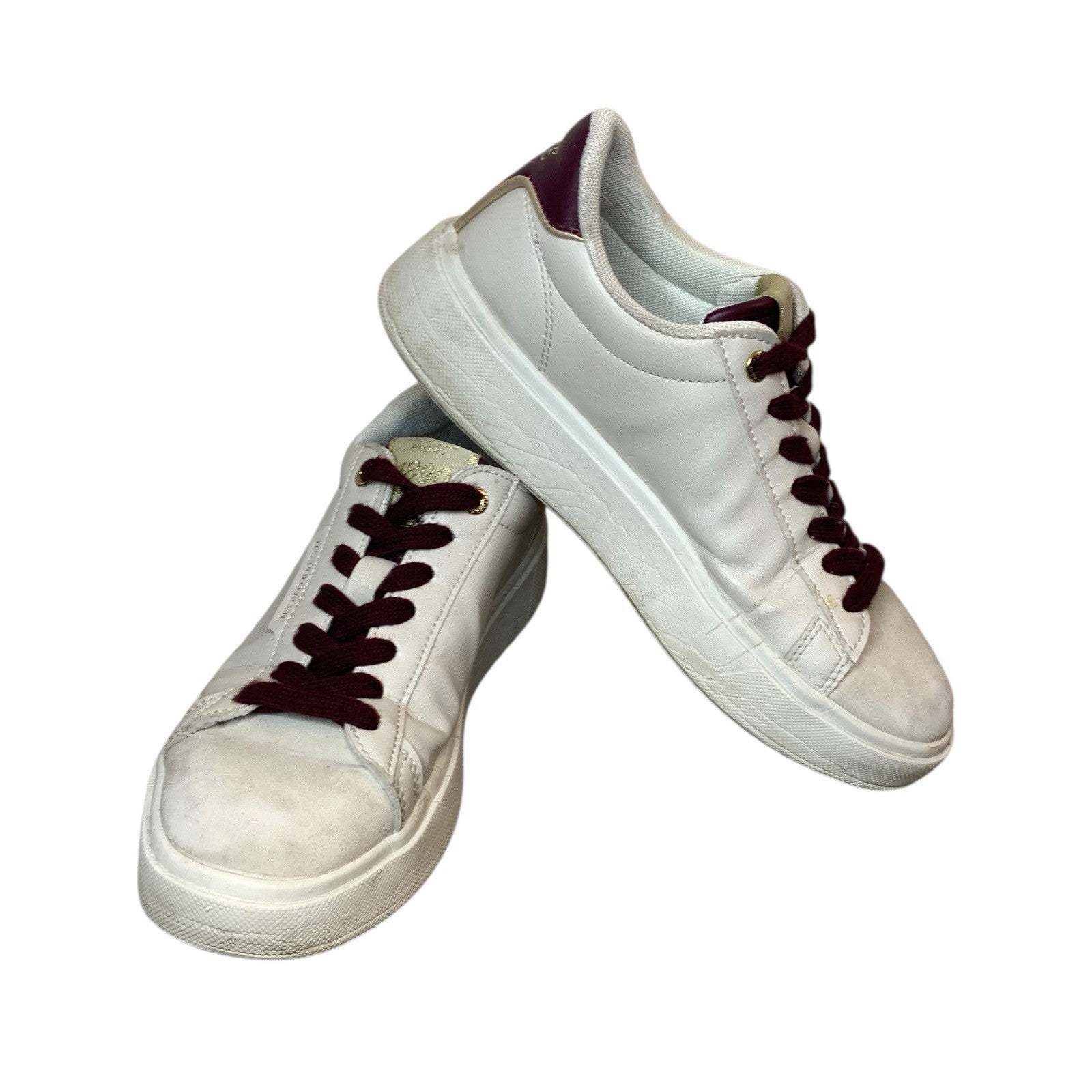 U.S. Polo Assn. Womens White Trainers UK 4.5–5 – Casual Sneakers – Used Clean Trainers by TheVoyageBird