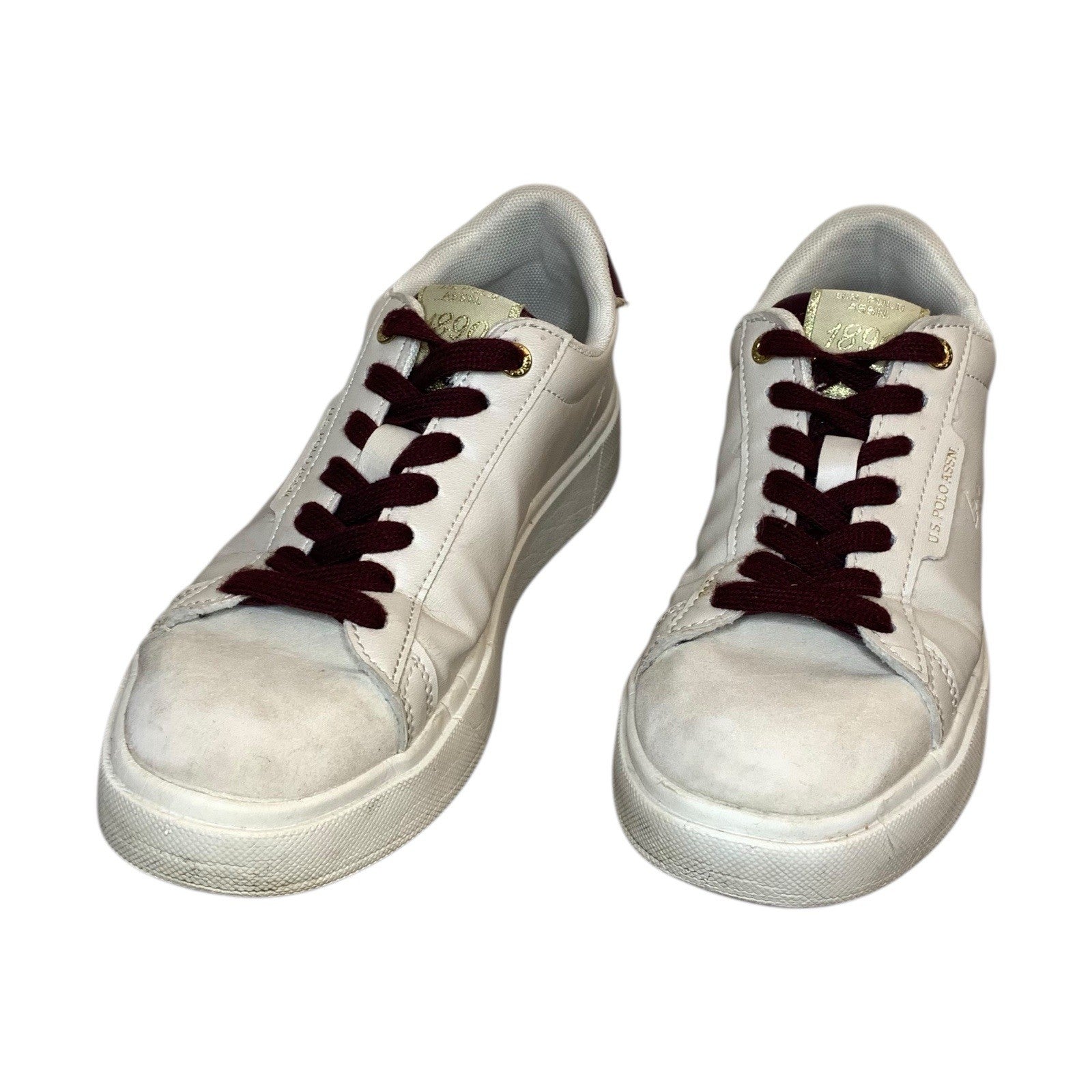 U.S. Polo Assn. Womens White Trainers UK 4.5–5 – Casual Sneakers – Used Clean Trainers by TheVoyageBird