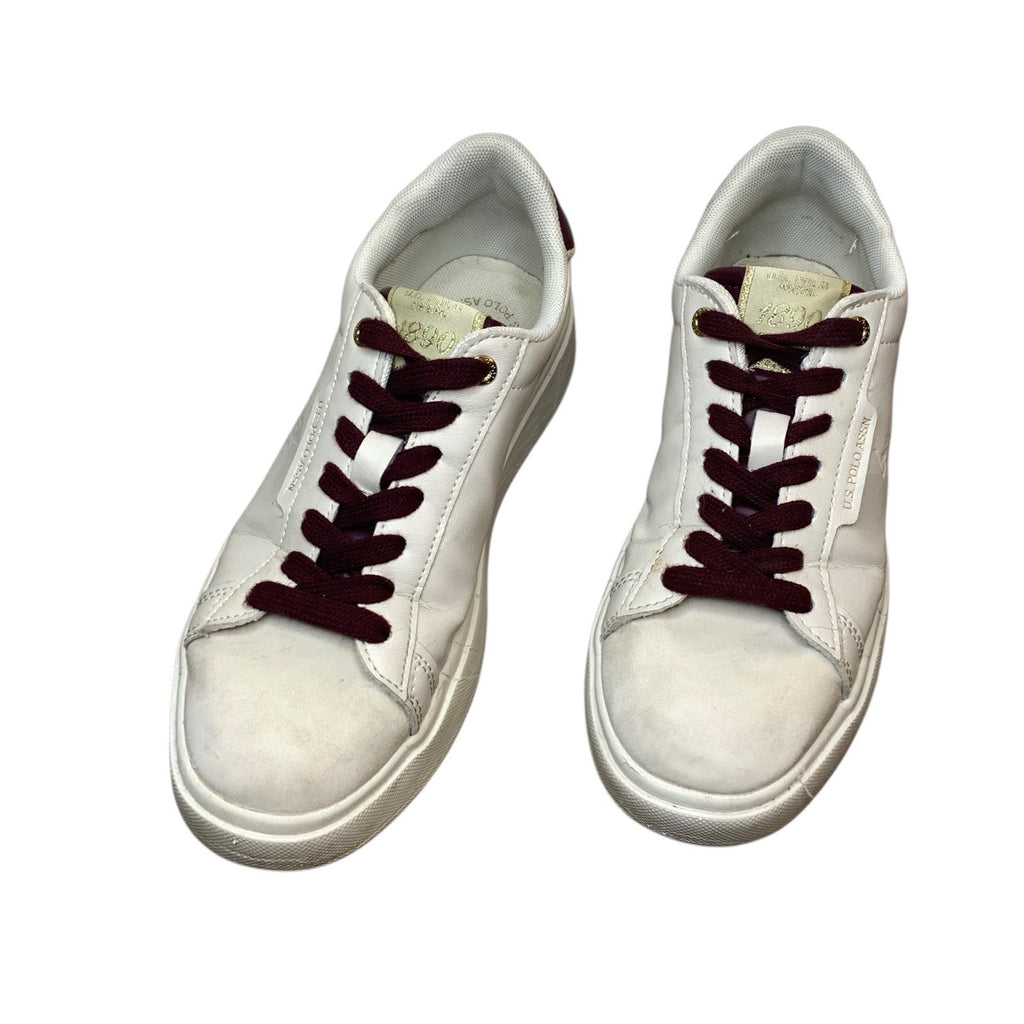 U.S. Polo Assn. Womens White Trainers UK 4.5–5 – Casual Sneakers – Used Clean Trainers by TheVoyageBird