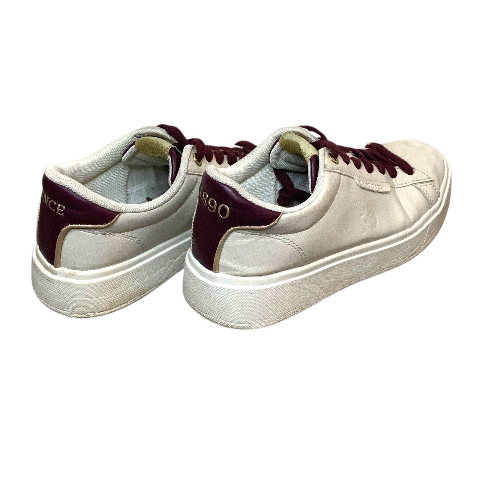 U.S. Polo Assn. Womens White Trainers UK 4.5–5 – Casual Sneakers – Used Clean Trainers by TheVoyageBird