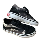 Vans Old Skool Canvas Sneakers | Kids Black & White Low Tops | UK 11 EUR 28 Unisex Kids' Shoes by TheVoyageBird