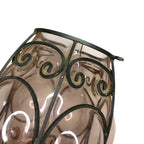 Venetian Murano Pink Glass Pendant Light - Vintage Wrought Iron Cage Italian Lighting UK Chandeliers, Sconces & Lighting Fixtures by TheVoyageBird