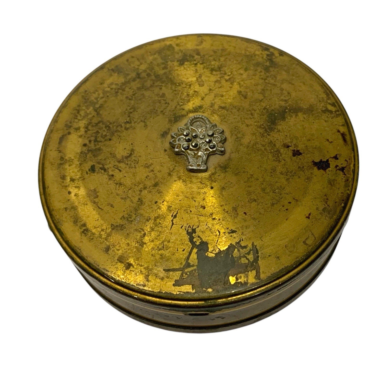 Vintage 1950's 60's Signed Margaret Rose Trinket Box Jewellery Made in England Pill & Trinket Boxes by TheVoyageBird