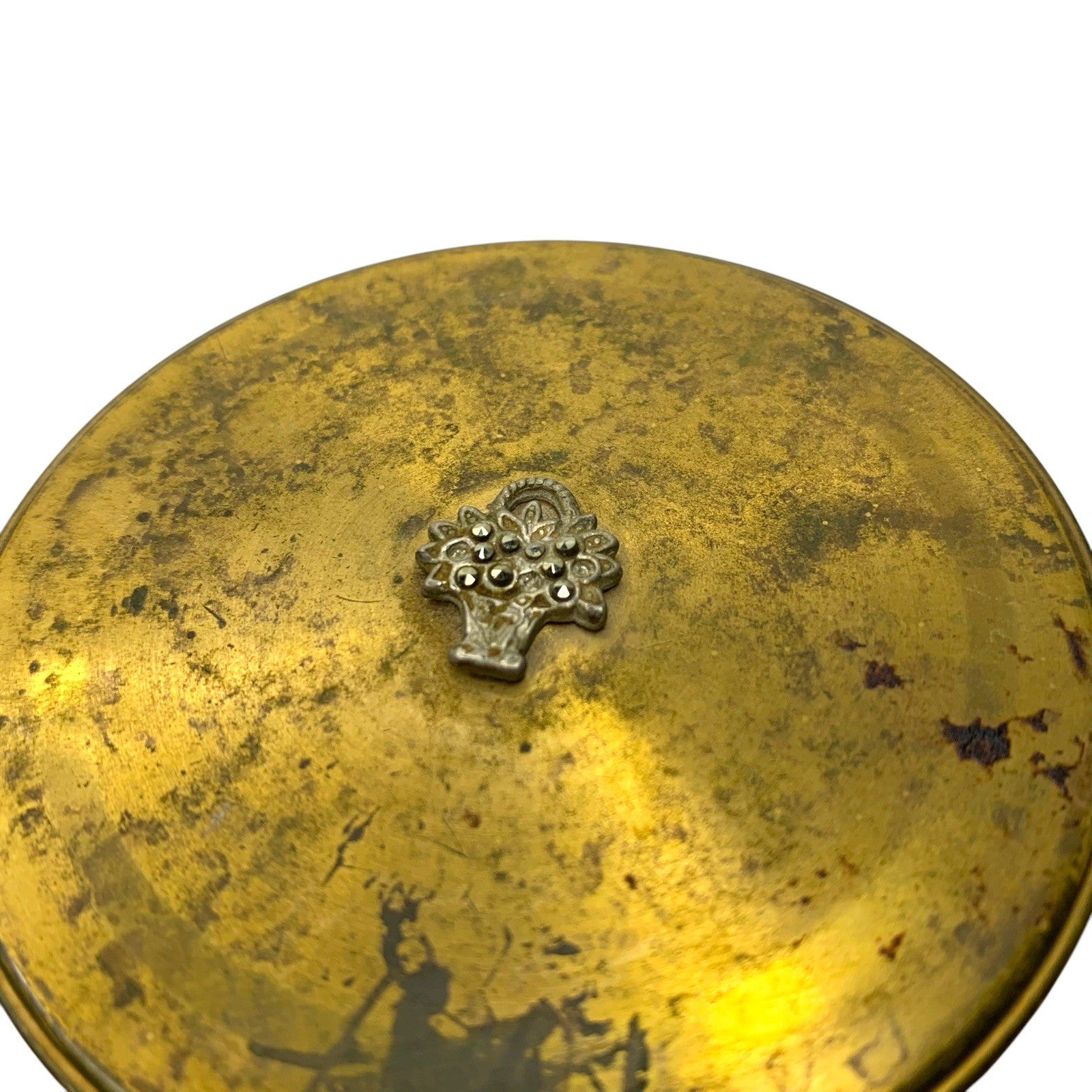 Vintage 1950's 60's Signed Margaret Rose Trinket Box Jewellery Made in England Pill & Trinket Boxes by TheVoyageBird