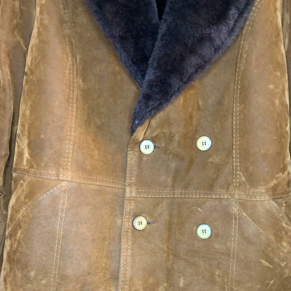 Vintage 1990s Confection Vicor Brown Fur Coat Made in Italy Rockabilly Style XXL Coats & Jackets by TheVoyageBird