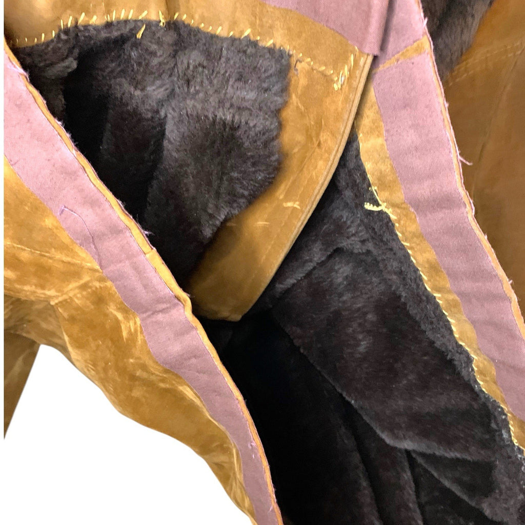 Vintage 1990s Confection Vicor Brown Fur Coat Made in Italy Rockabilly Style XXL Coats & Jackets by TheVoyageBird