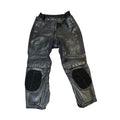 Vintage 80s Belstaff Ladies Leather Motorcycle Trousers UK 14 Black Biker Pants Trousers by TheVoyageBird