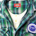 Vintage 90s/Y2K Dickies 2-Layer Green Check Long Sleeve Shirt | Size M Casual Shirts & Tops by TheVoyageBird