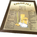 Vintage Aspell Saggers Calories Mirror Dairy Meat Fruit Fish Veg 60cm x 48cm 1970s by TheVoyageBird