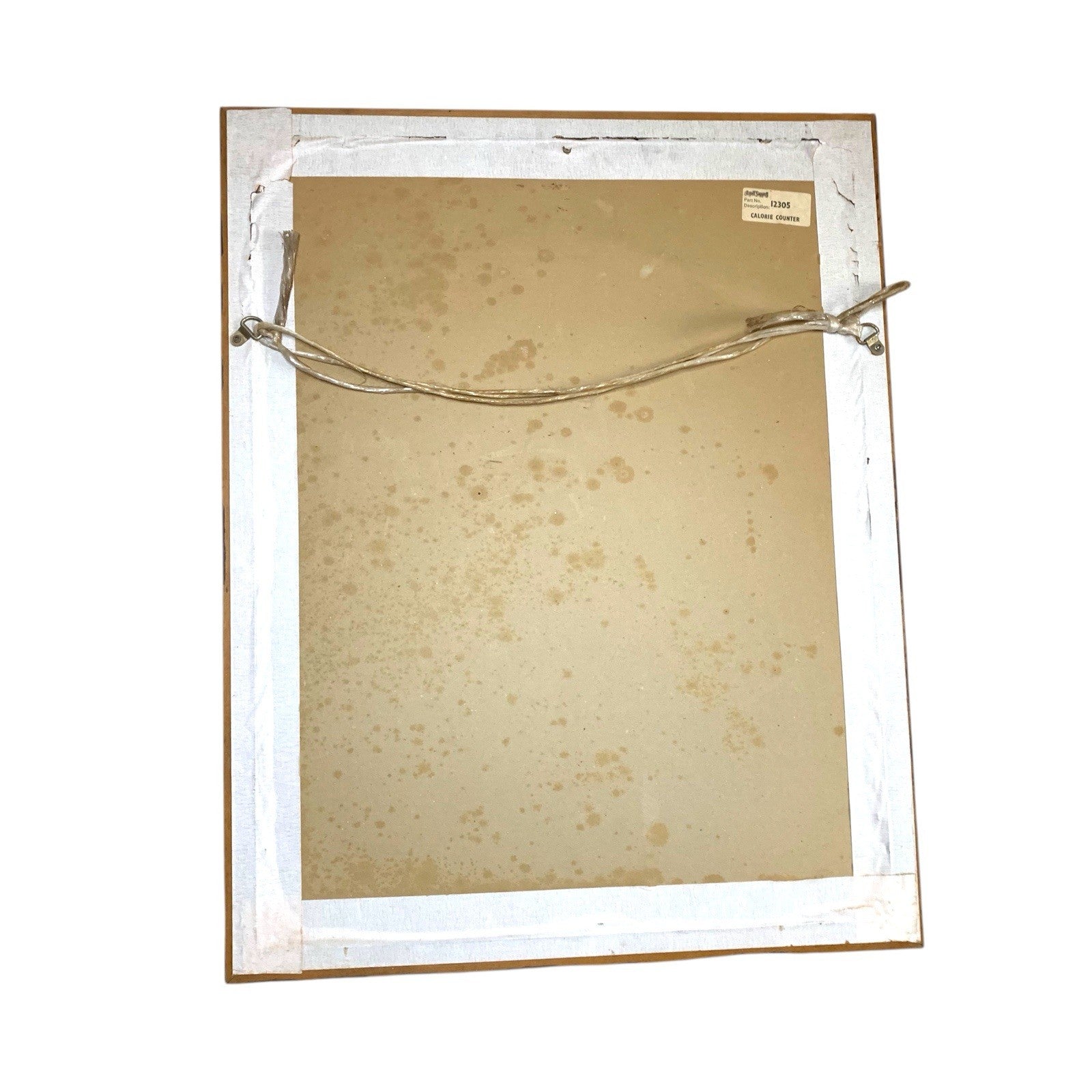 Vintage Aspell Saggers Calories Mirror Dairy Meat Fruit Fish Veg 60cm x 48cm 1970s by TheVoyageBird