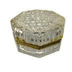 Vintage Baccarat Style Crystal Octagon Casket Box by Mdina Crystal 1960s-1980s Crystal by TheVoyageBird