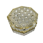 Vintage Baccarat Style Crystal Octagon Casket Box by Mdina Crystal 1960s-1980s Crystal by TheVoyageBird