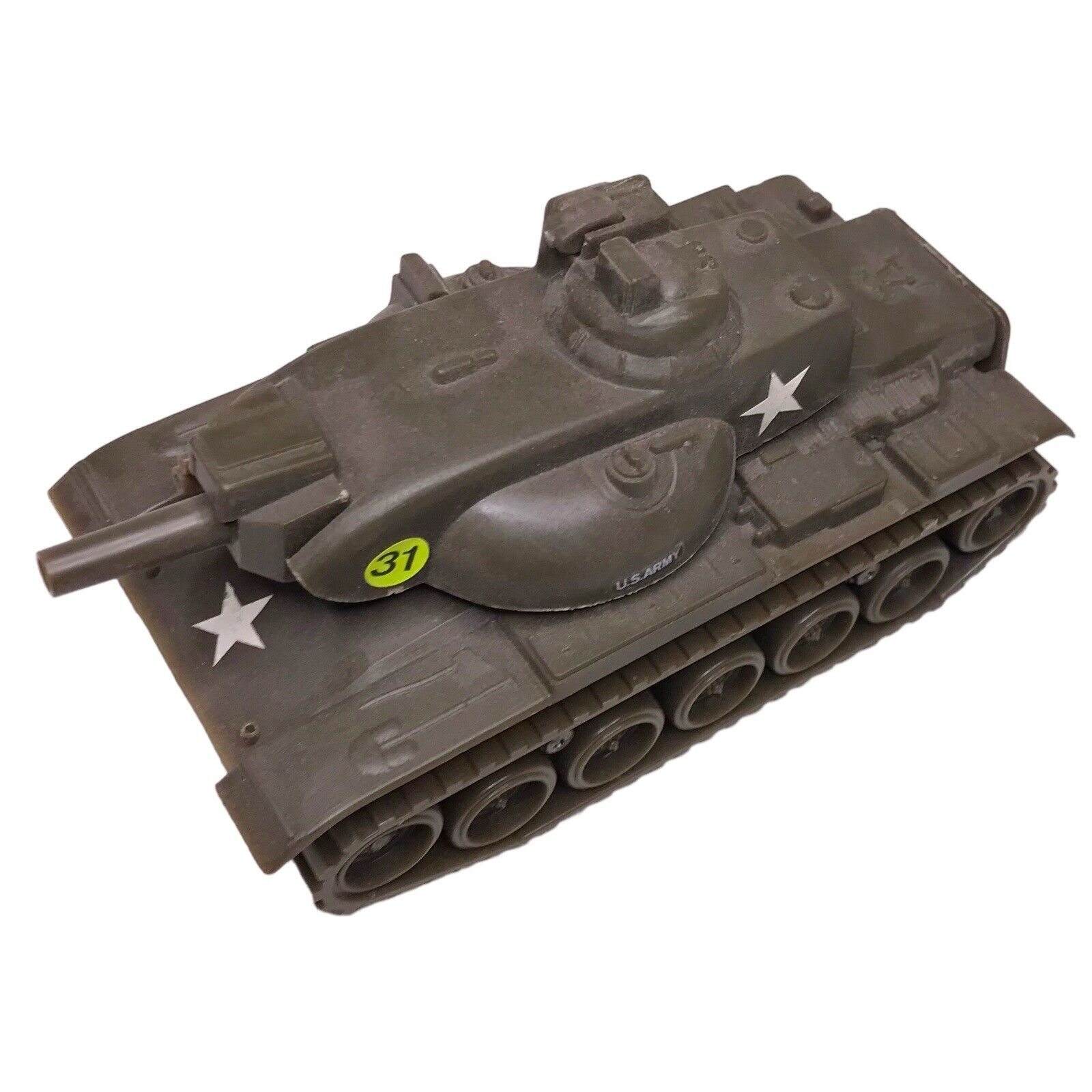 Vintage Battery Operated Dual Action Tank - Apple Toy - Made in Hong Kong 1970s Vintage Manufacture by TheVoyageBird