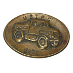 Vintage Brass Truck Medallion Plaque – MBIEC 1992 Plaques & Signs by TheVoyageBird