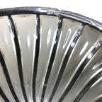 Vintage Caged Glass Cast Iron Pedestal Bowl Vase | Rustic Centerpiece Decor Adderley by TheVoyageBird