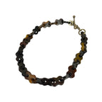 Vintage Carved Natural Buffalo Horn Chain Link Necklace Bracelet African by TheVoyageBird