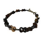 Vintage Carved Natural Buffalo Horn Chain Link Necklace Bracelet African by TheVoyageBird