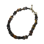 Vintage Carved Natural Buffalo Horn Chain Link Necklace Bracelet African by TheVoyageBird