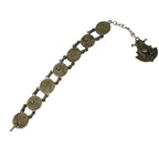 Vintage Egyptian Revival Panel Bracelet Silver Tone Pharaoh Sphinx Design Jewellery by TheVoyageBird