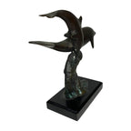 Vintage Gatco Bronze Dolphin Sculpture – Marine Beach Figurine 8" Patina – Rare Bossons by TheVoyageBird