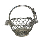 Vintage Godinger Silver Plated Large Wire Grape Leaf & Vine Basket Silver (Plate) by TheVoyageBird
