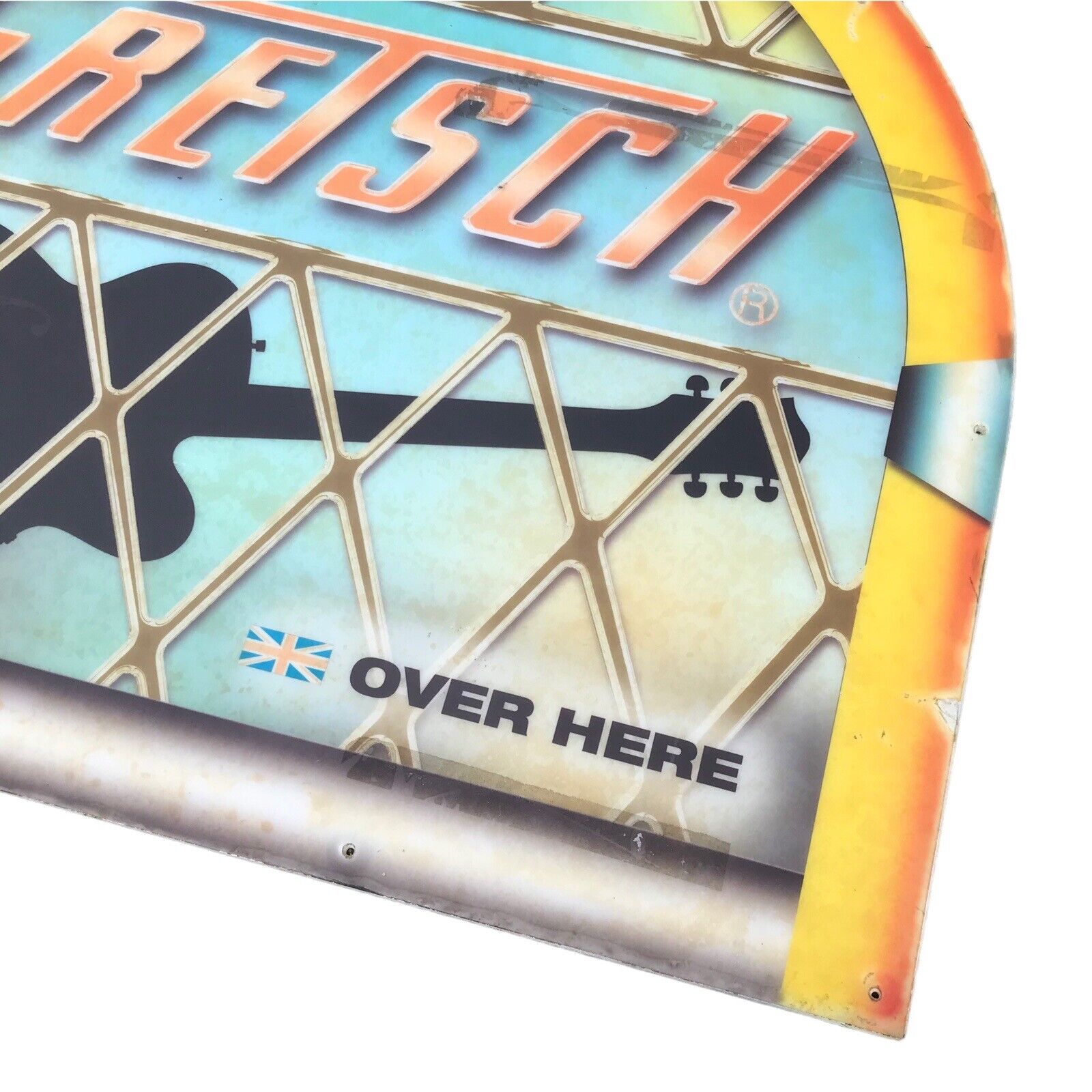 Vintage Gretsch Guitars Promo Dealer Display Sign - Juke Box Shape - 90s/2000s Advertising Signs by TheVoyageBird